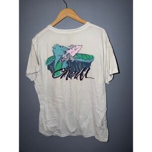 ONeill Mens Standard Fit Graphic T-Shirt‎ White Skeleton Surfer XL Short Sleeve
